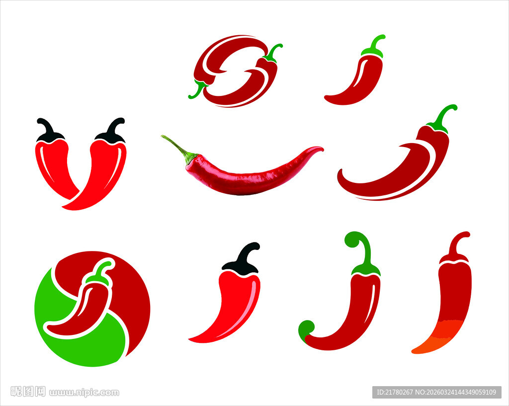 辣椒矢量素材