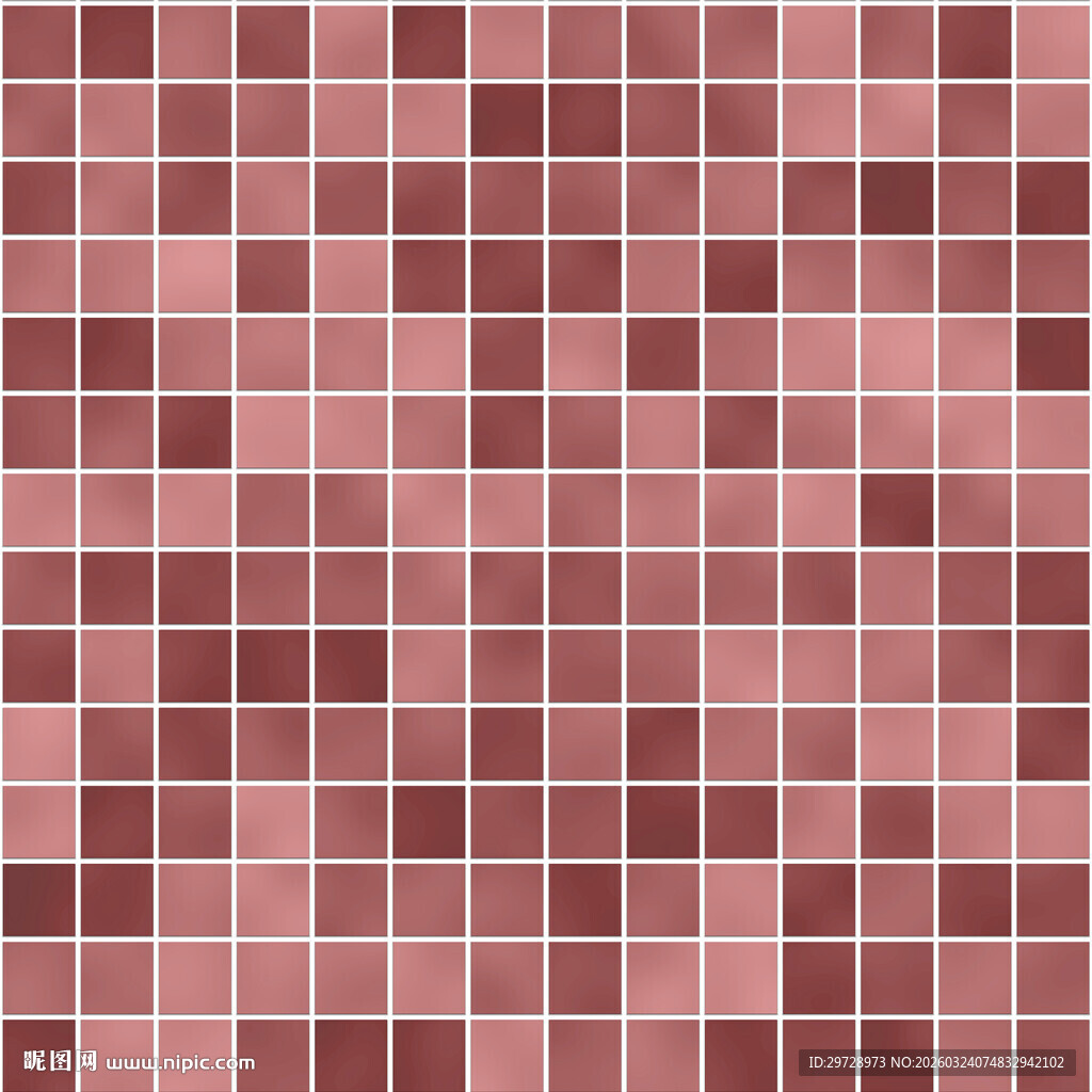 红色马赛克砖墙贴图