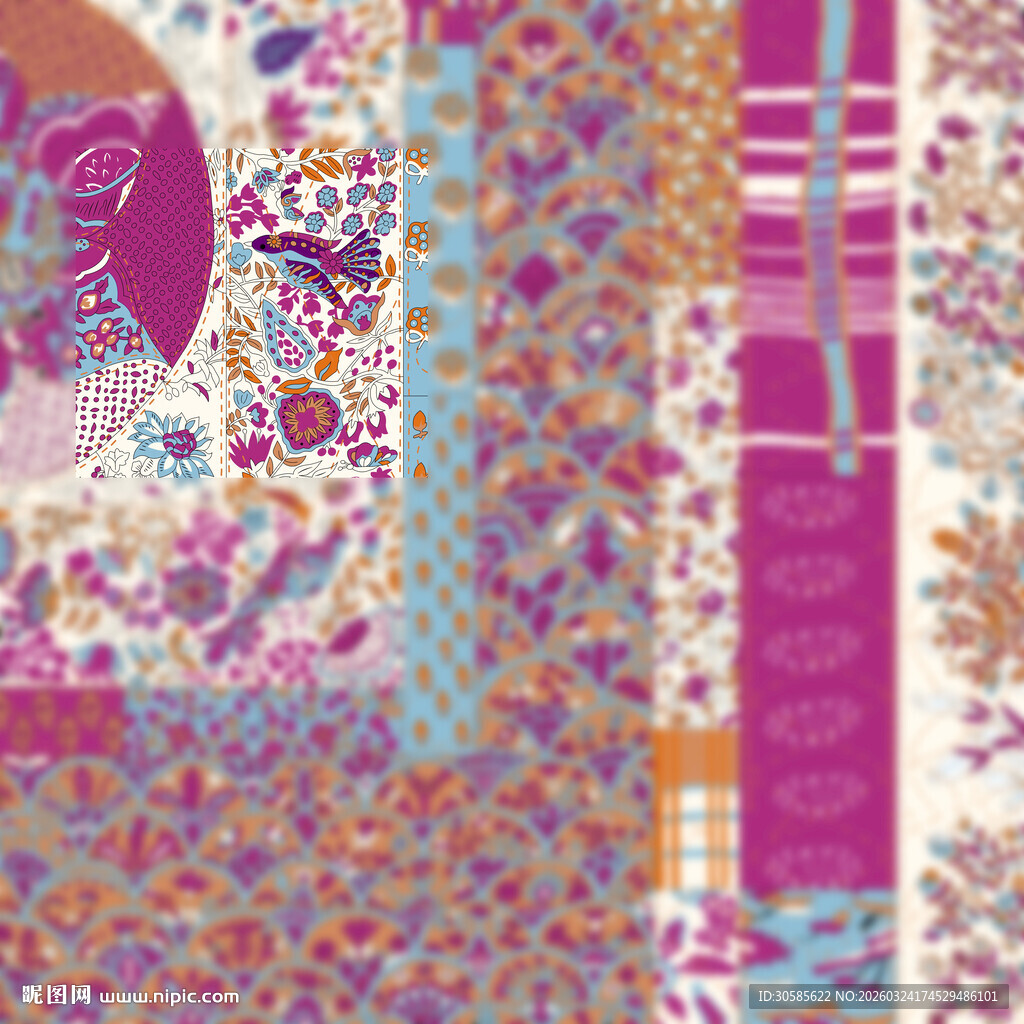 手绘图 数码印花