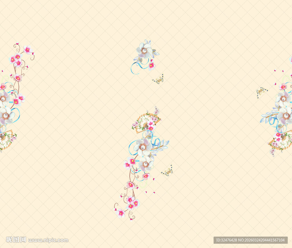 花卉藤蔓图案设计素材