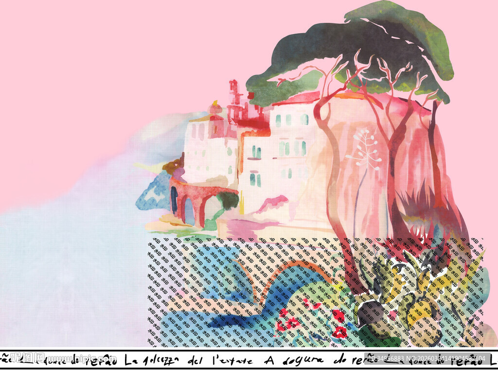 梦幻国风少女插画