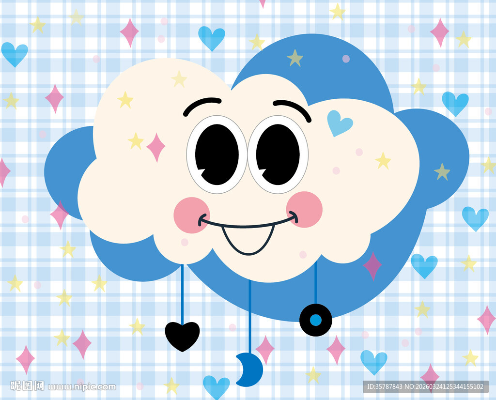 可爱云朵卡通形象