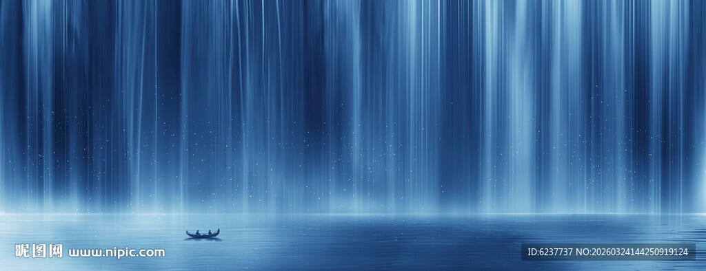 流水生财瀑布山水幕墙