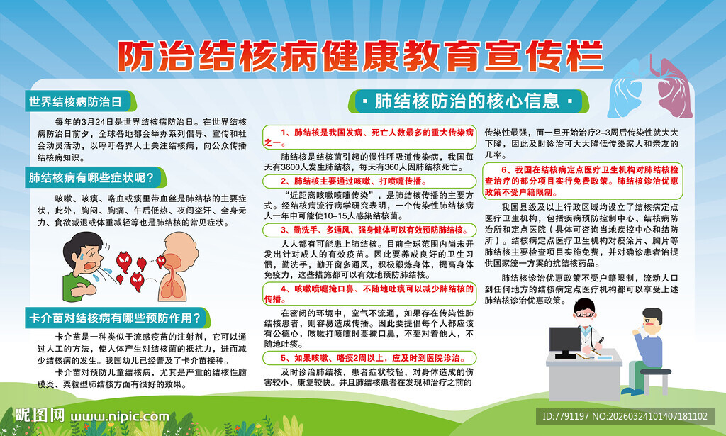 结核病宣传栏