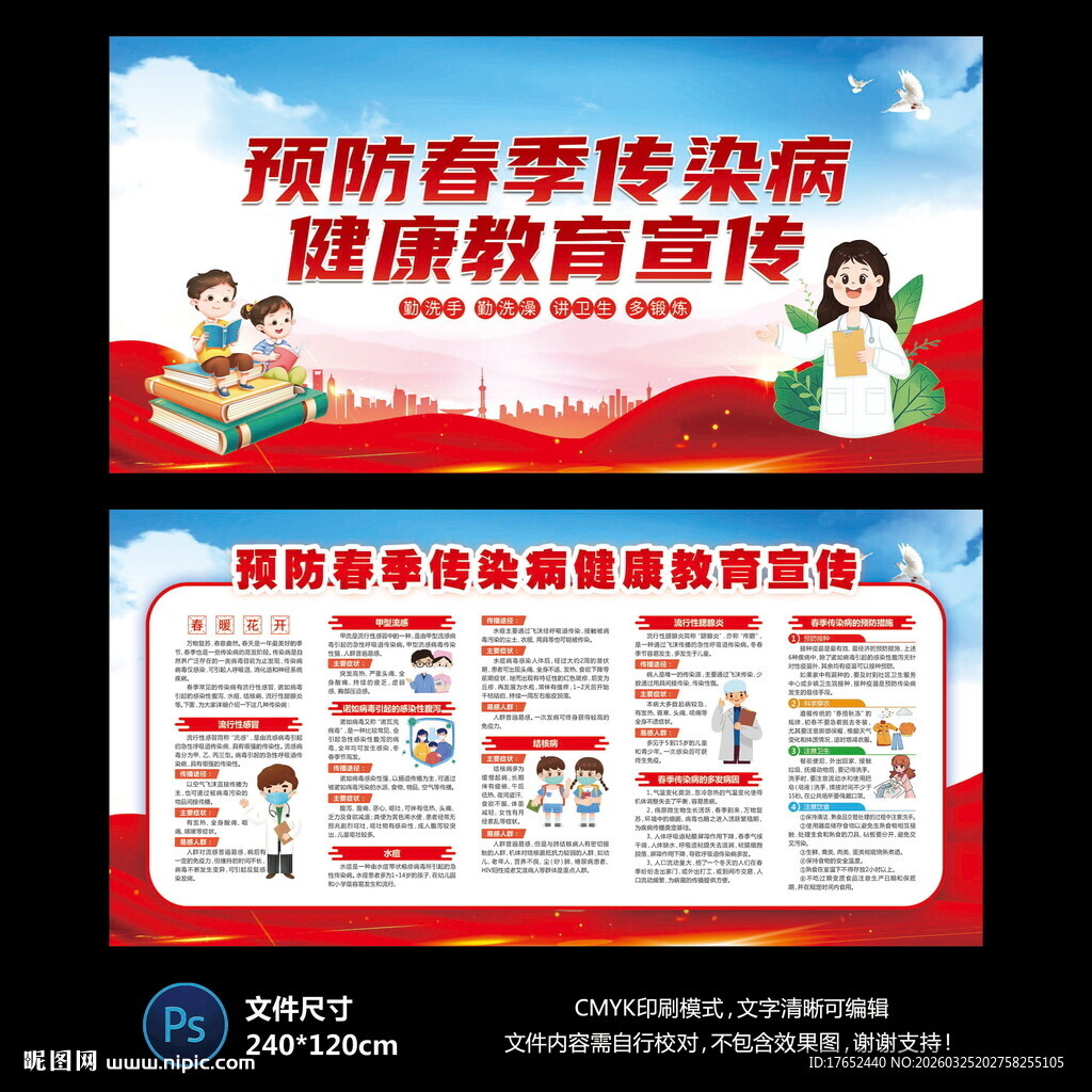 春季传染病宣传栏