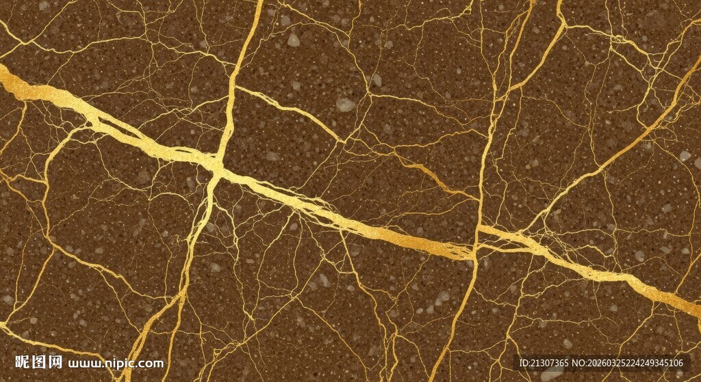 金色裂纹纹理背景图案
