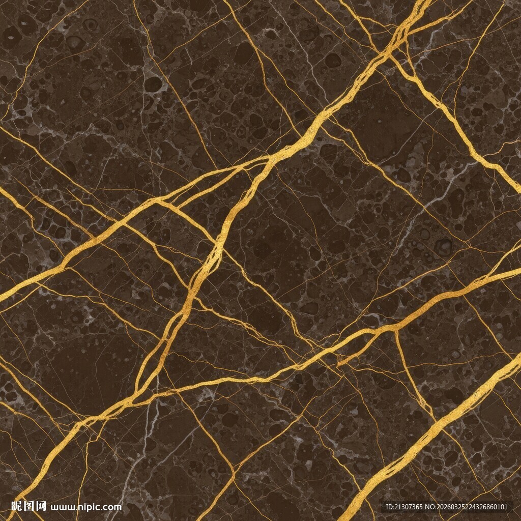 深棕金线大理石纹理
