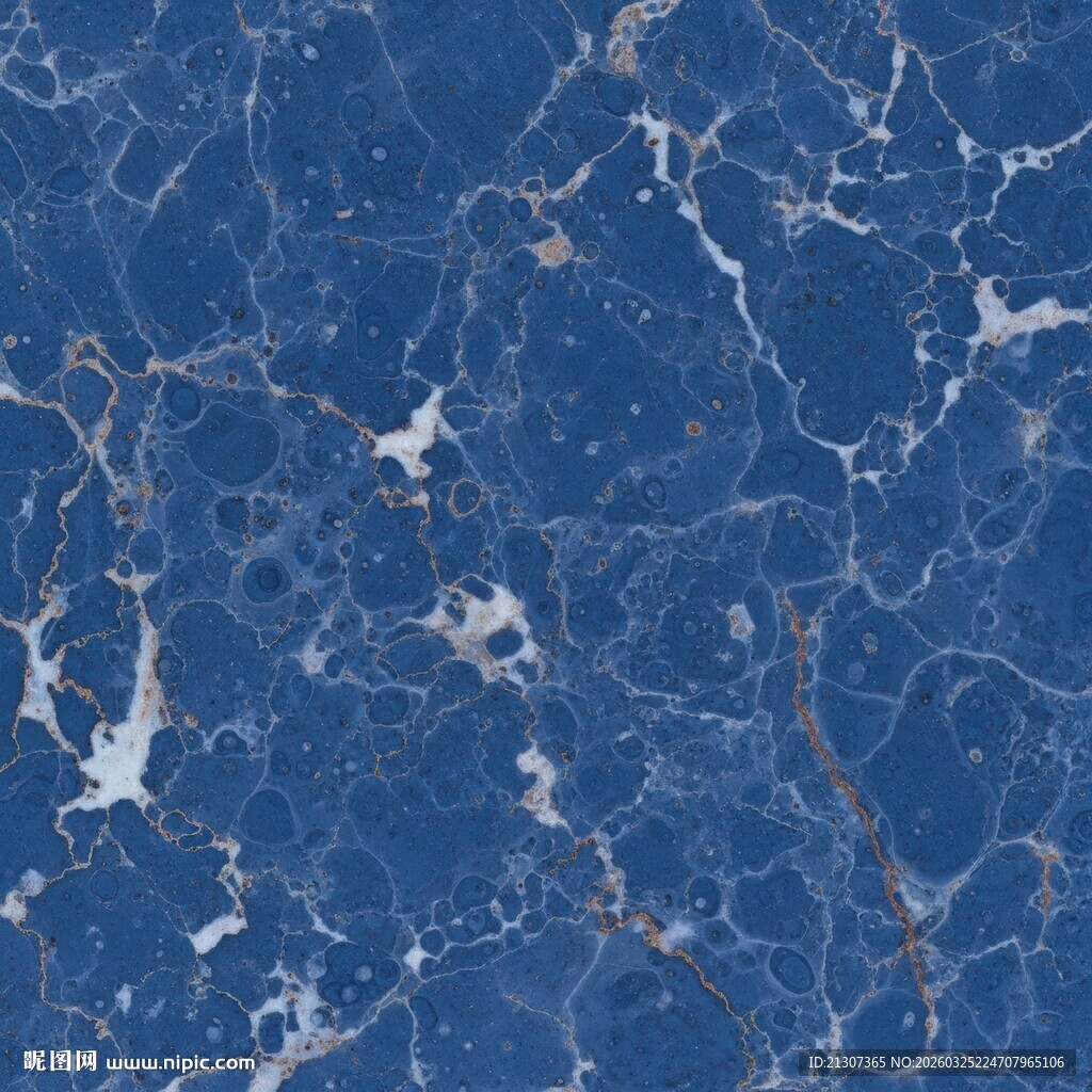 蓝色大理石纹理背景