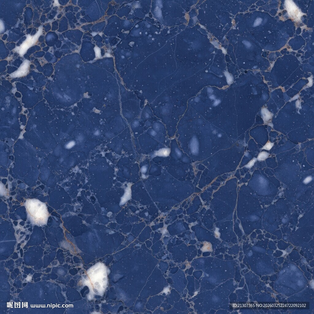 深蓝色大理石纹理图案