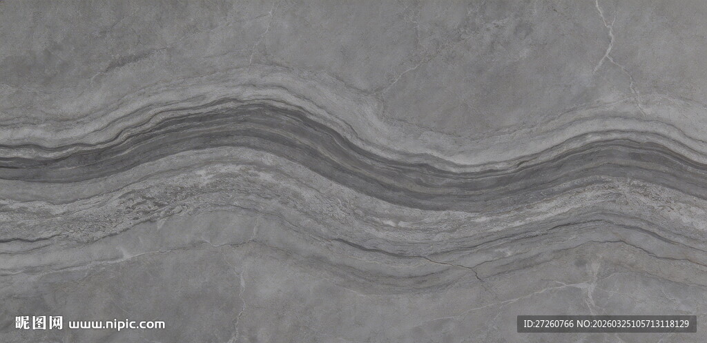 灰色波浪纹理石材表面