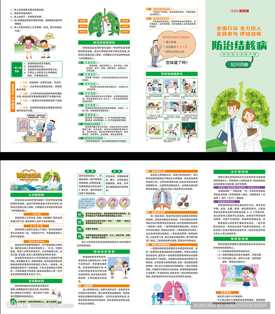 结核病三折页