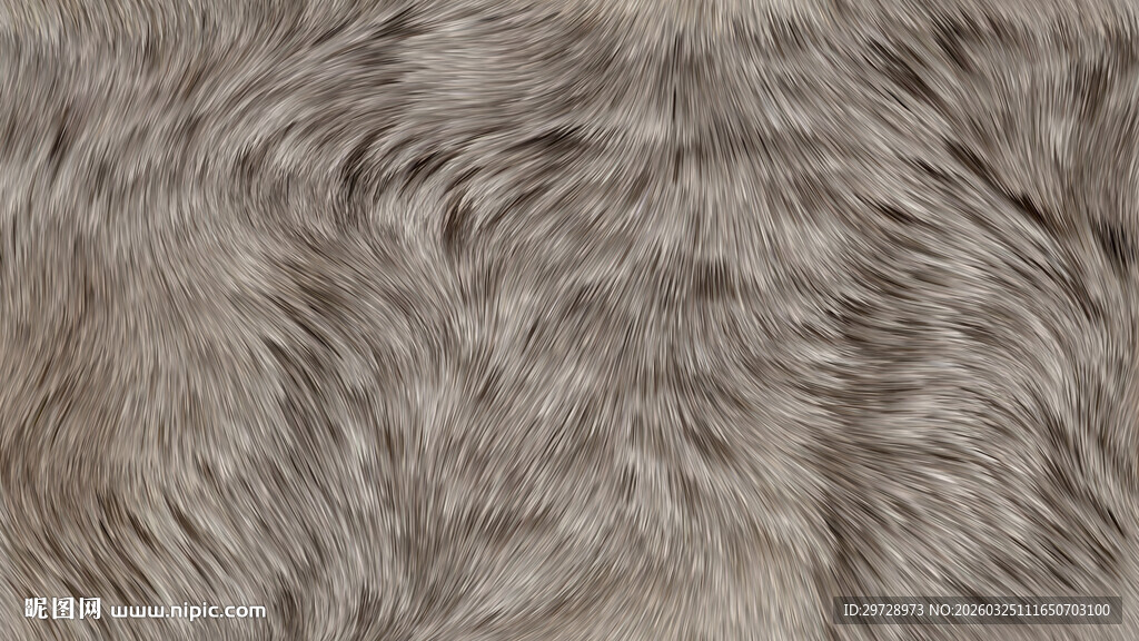 浅灰色细腻柔软动物毛皮