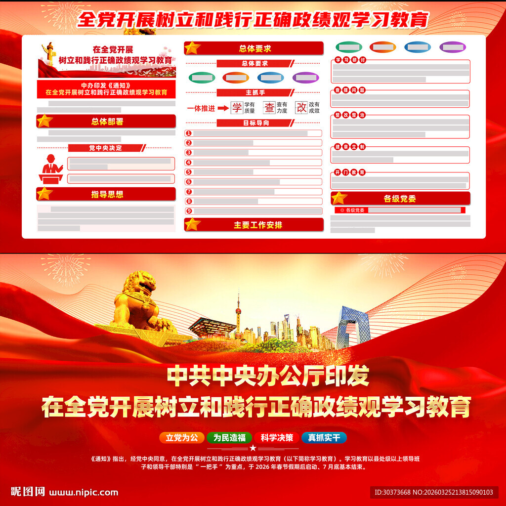 全党开展树立和践行正确政绩观