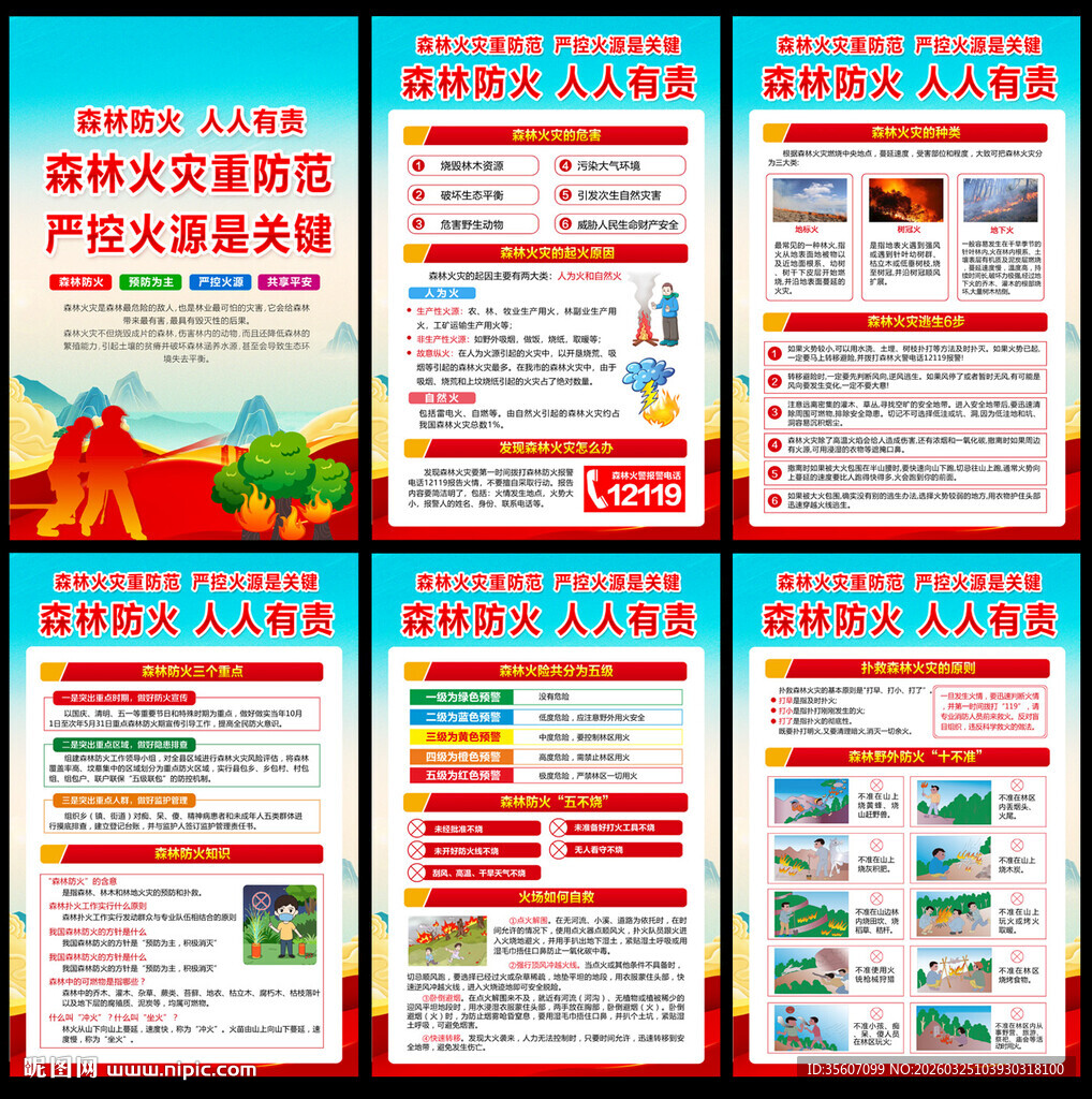 森林防火挂图