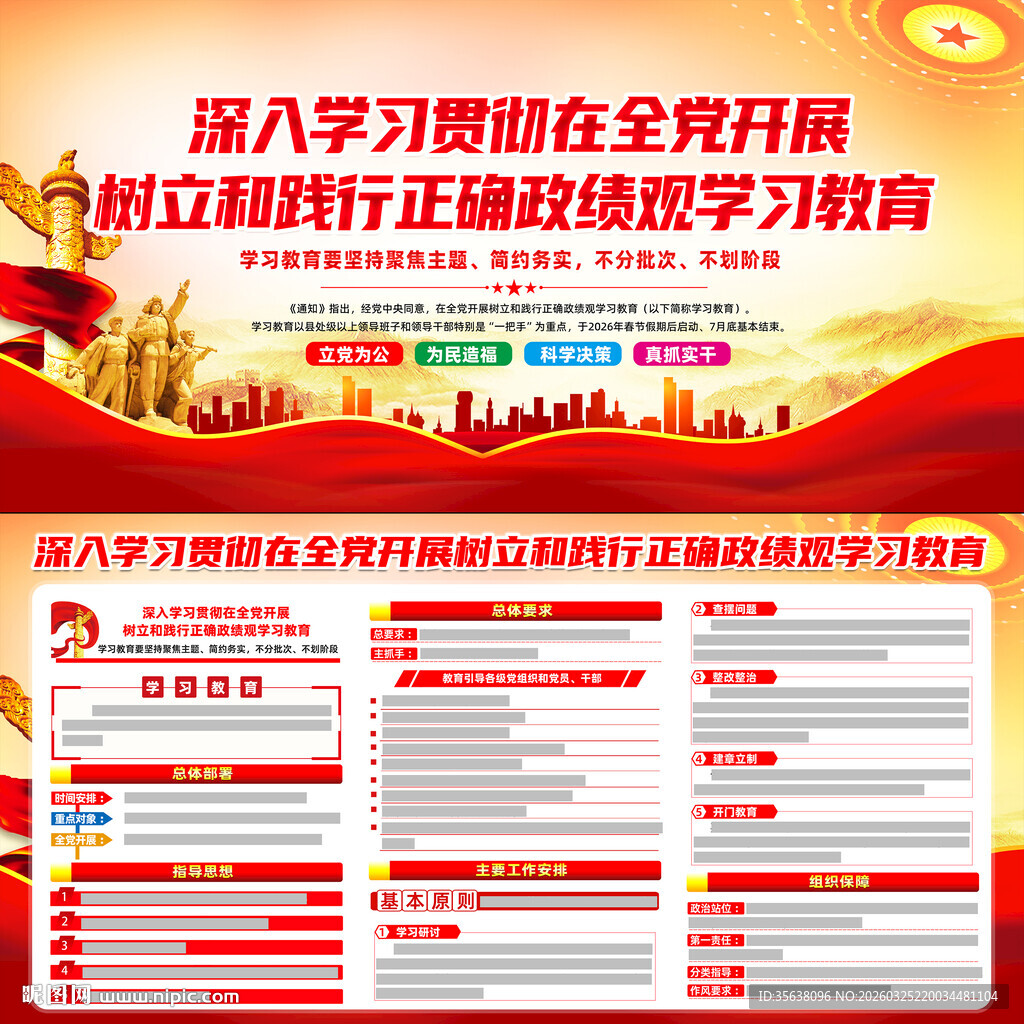 全党开展树立和践行正确政绩观