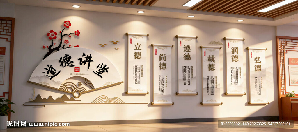 道德讲堂文化墙