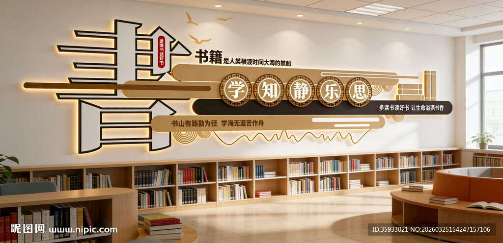 图书馆文化墙
