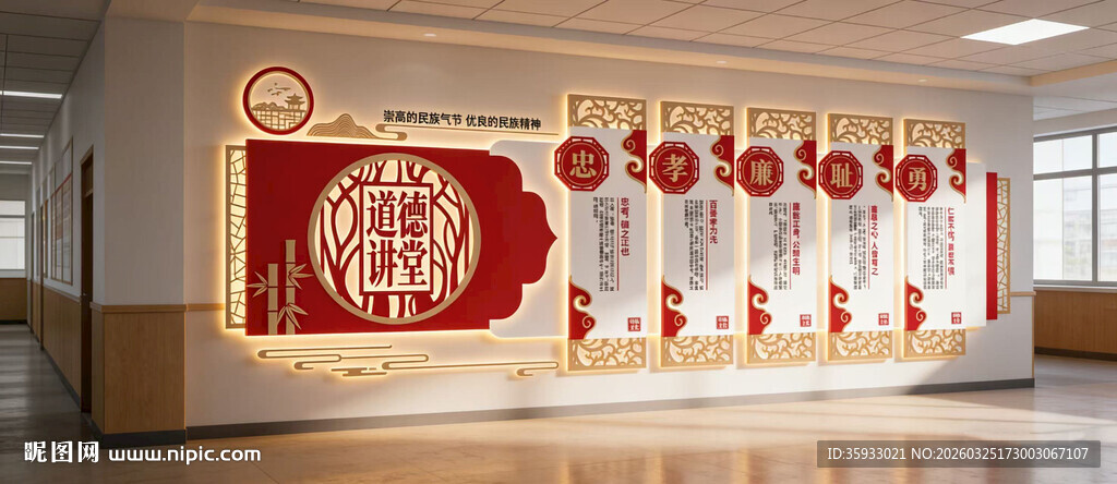 道德讲堂文化墙