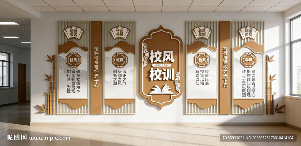 校风校训文化墙