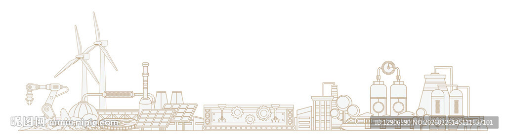 工业生产插画