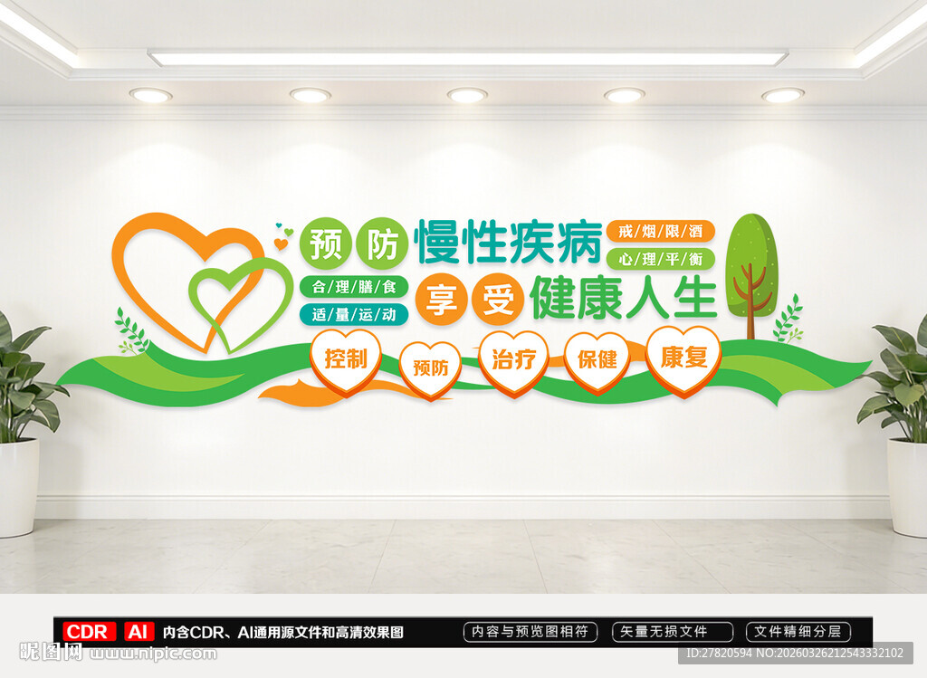预防慢性病文化墙