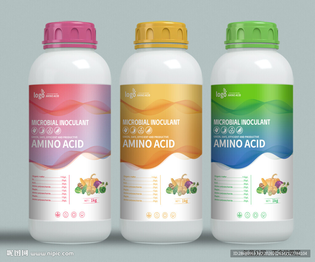 肥料包装瓶贴标签