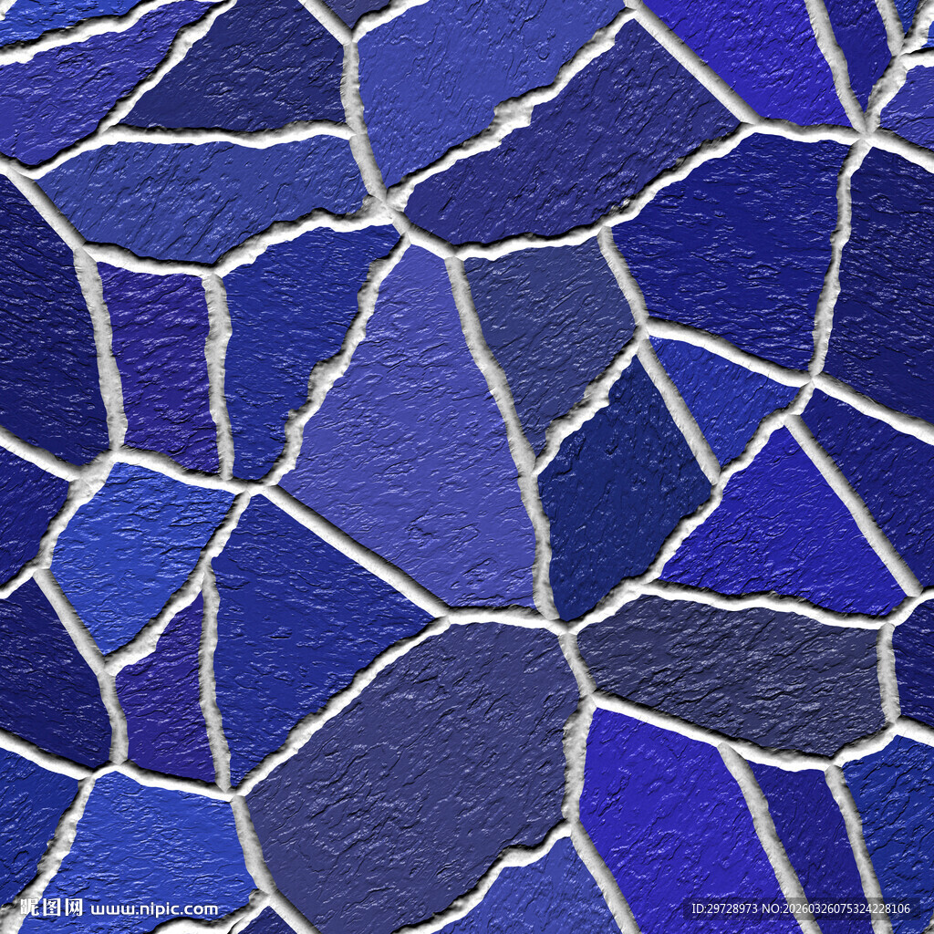 蓝色石块墙纸