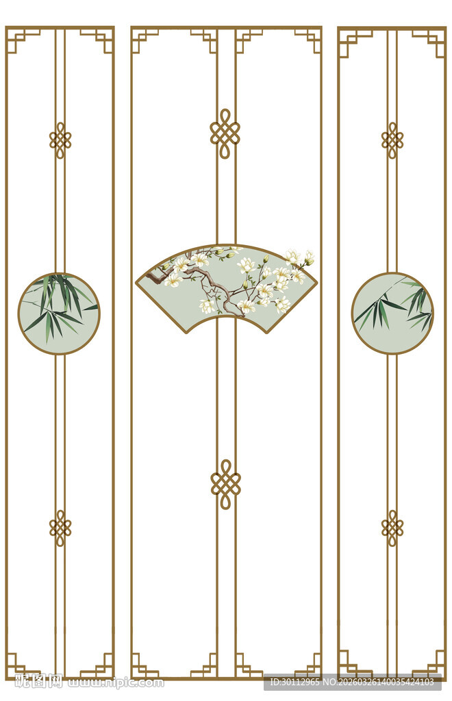 中式古典门饰图案设计