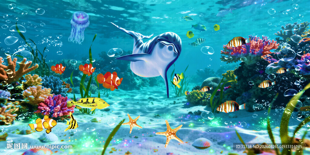 海洋海底世界背景图