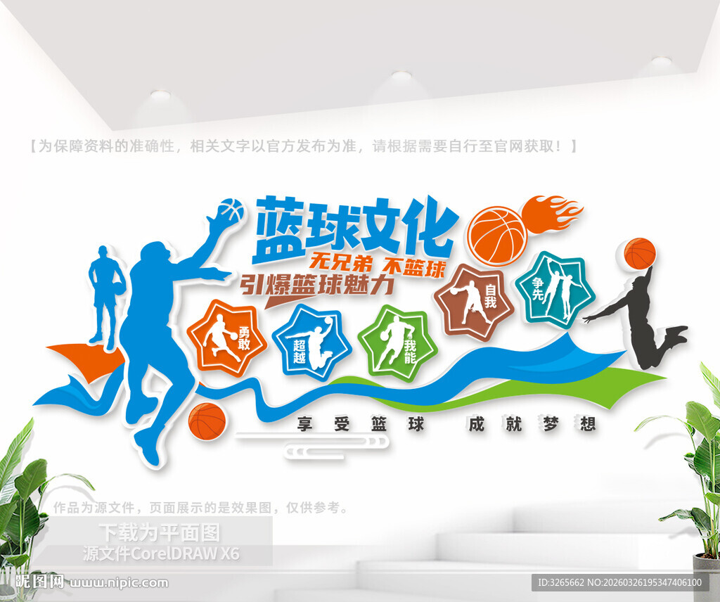 篮球体育运动文化墙