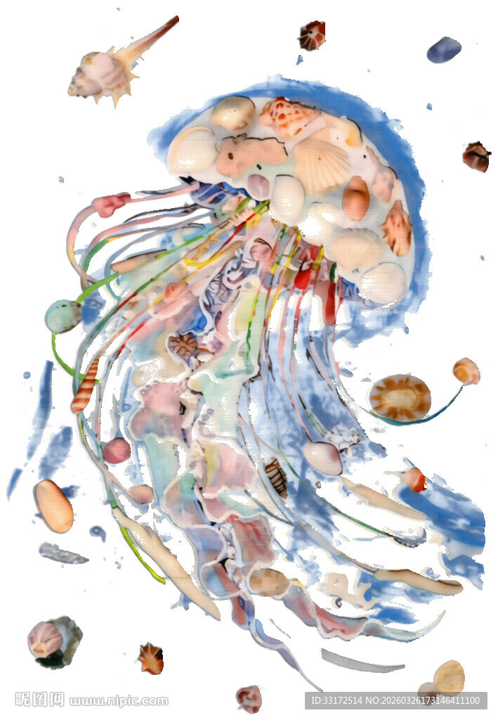 梦幻水母与海洋小生物