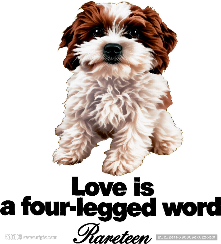 可爱四脚萌犬传达爱意