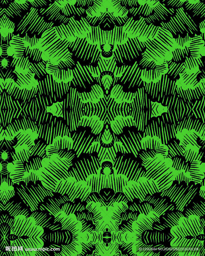 绿色几何图案抽象背景图