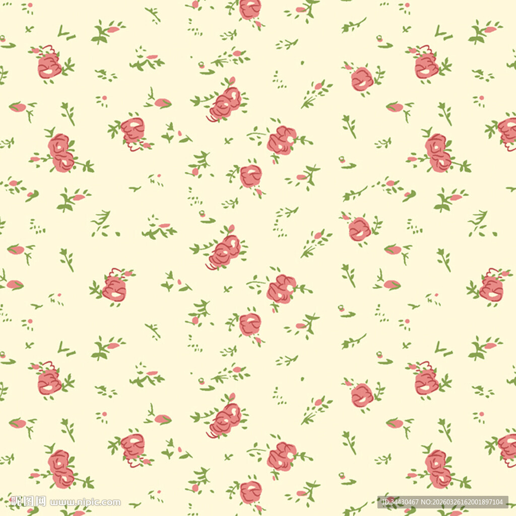 粉色小花图案背景纹理