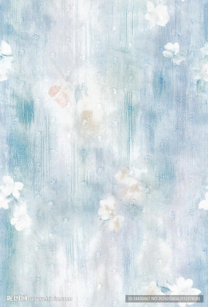 清新梦幻花卉背景图