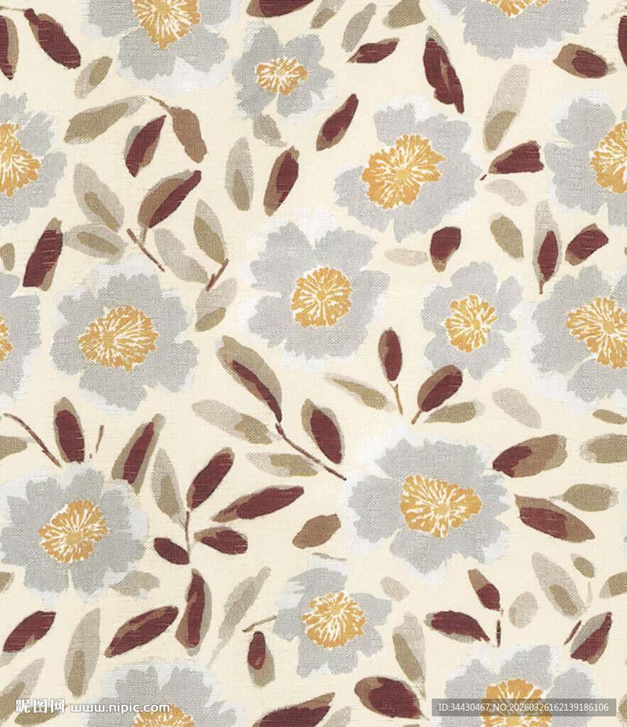 花卉图案布料纹理设计