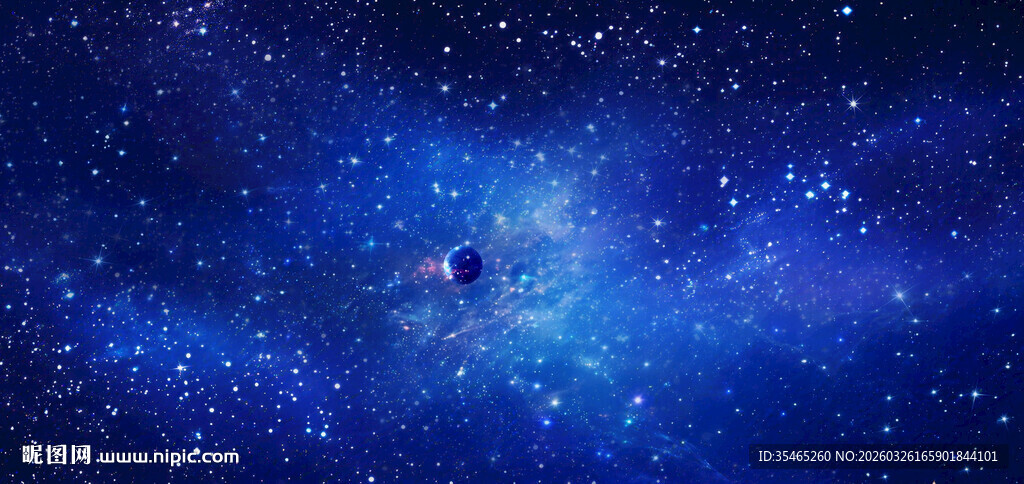  浩瀚星空背景墙