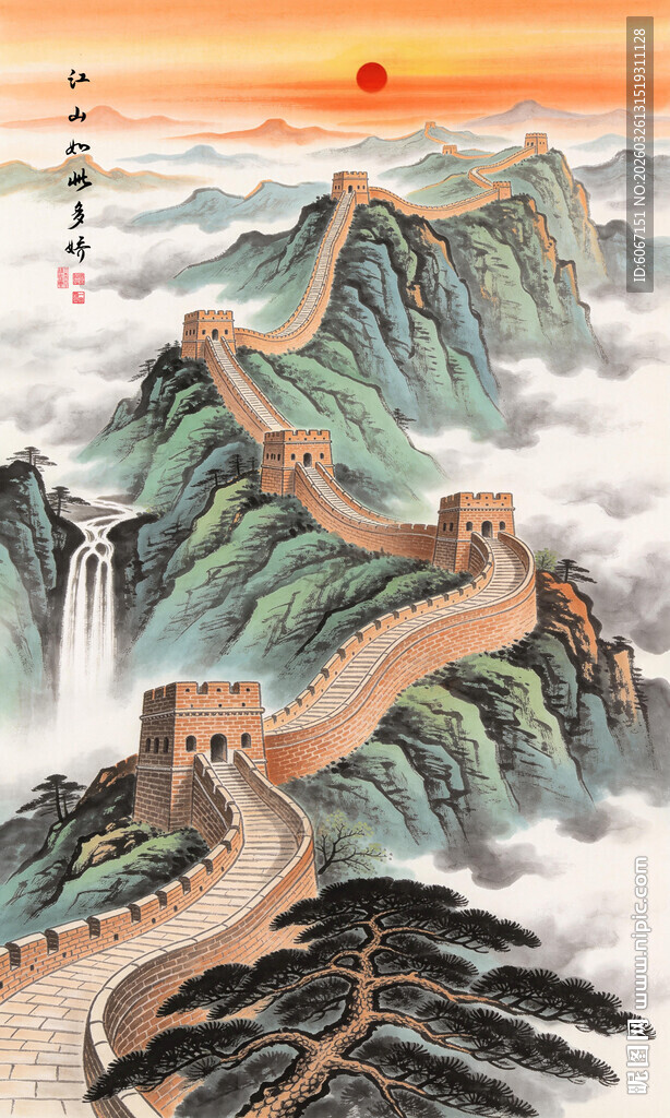 长城玄关装饰画