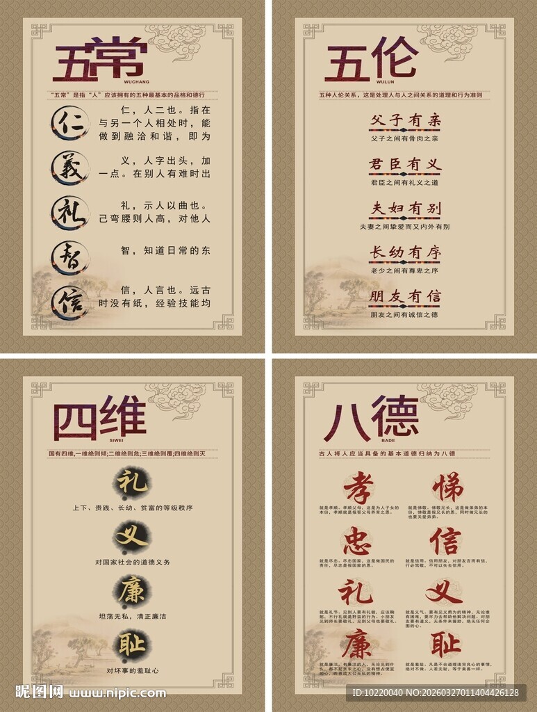 传统道德理念展示