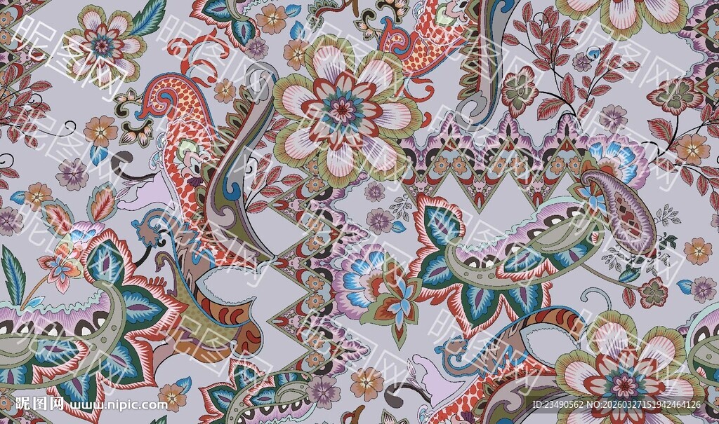 复古风腰果图案