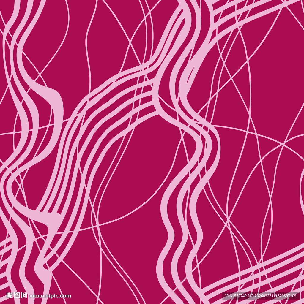 粉色线条抽象几何图案