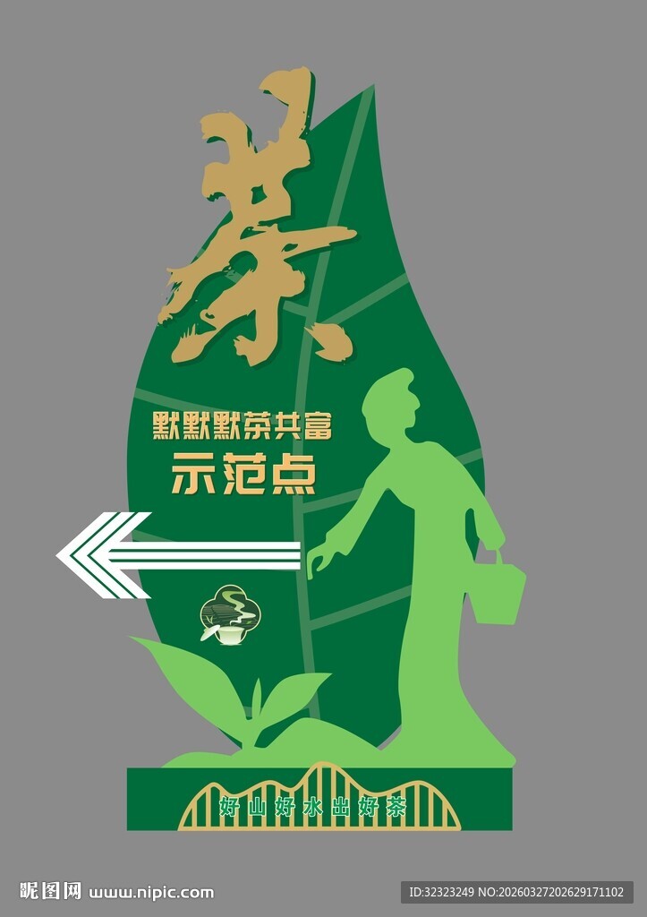 采茶节活动指示牌