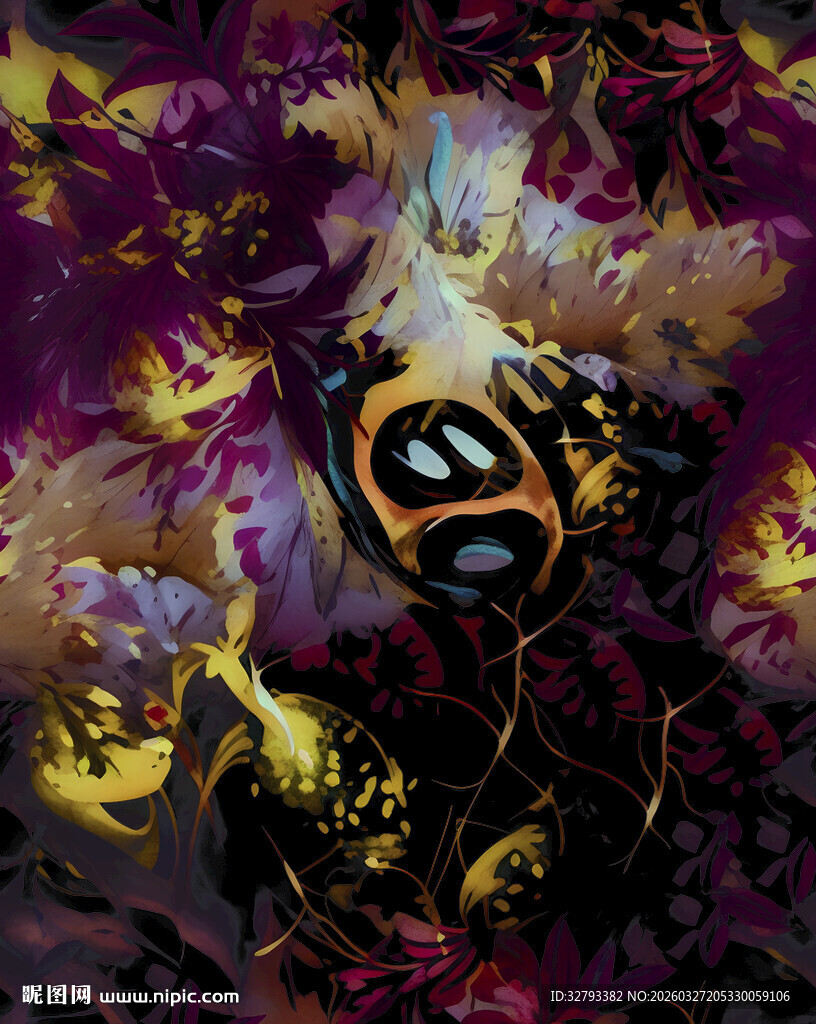 神秘奇幻风格的图案设计