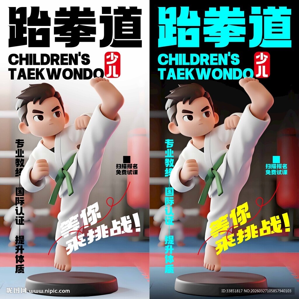 跆拳道海报 