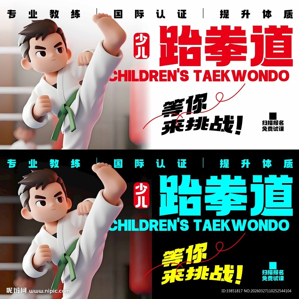 跆拳道海报