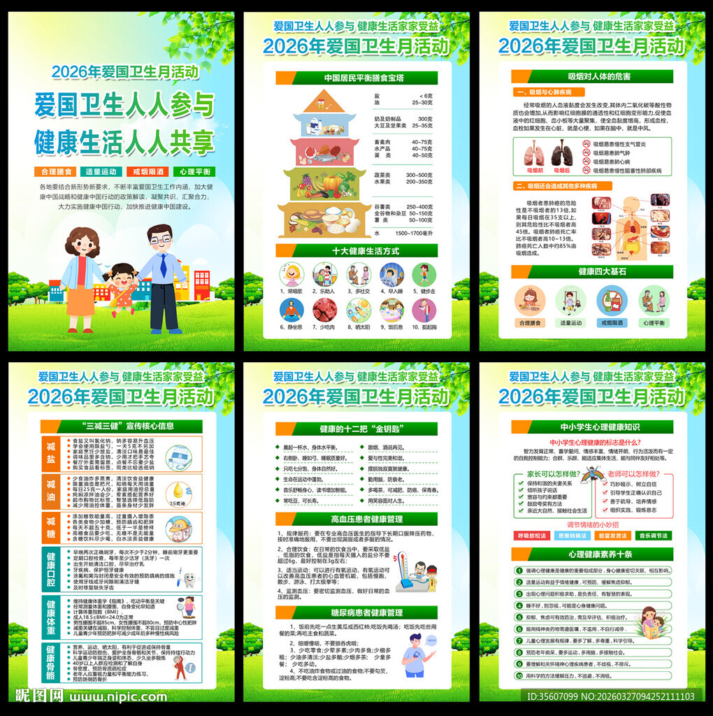 2026年爱国卫生月宣传栏