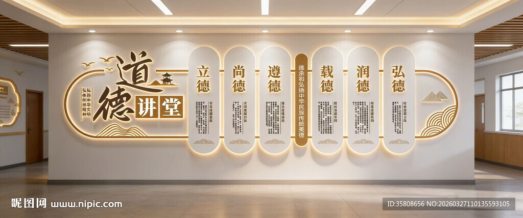 道德讲堂文化墙