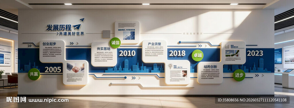 企业发展历程文化墙
