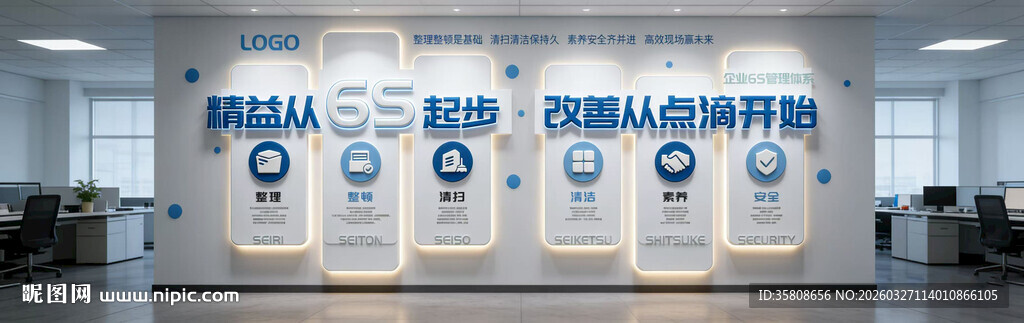 企业6S文化墙
