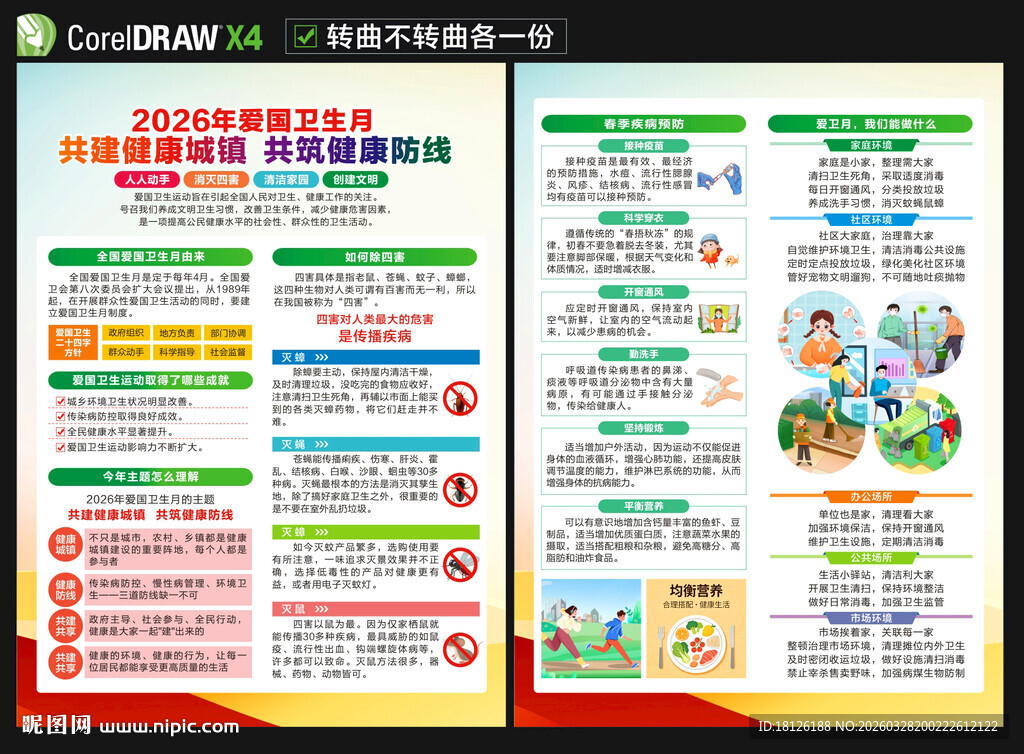 2026爱国卫生月宣传单